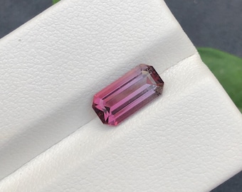1.80 ct Pink Emerald-Cut Tourmaline: Loose Gemstone for Jewelry