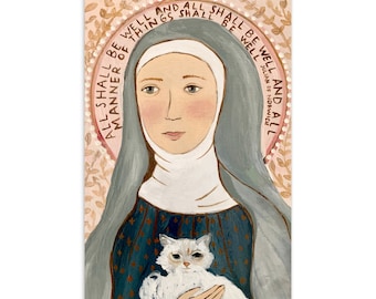 Julian of Norwich 4x6" Print