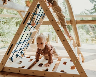 Orangután Kletterdreieck (Netz, Sprossen- und Kletterseite)