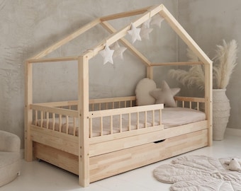 Hausbett STERNCHEN PRZYTULNY | z Schubladem | 90 x 200 cm