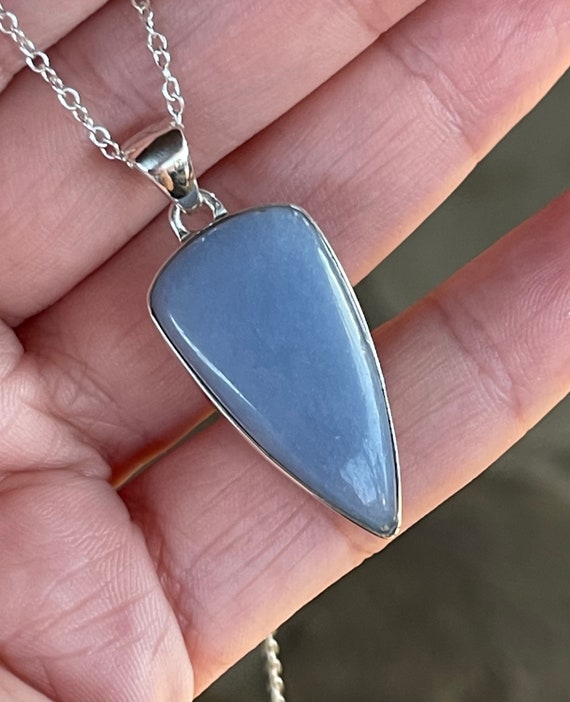 Angelite necklace outlet
