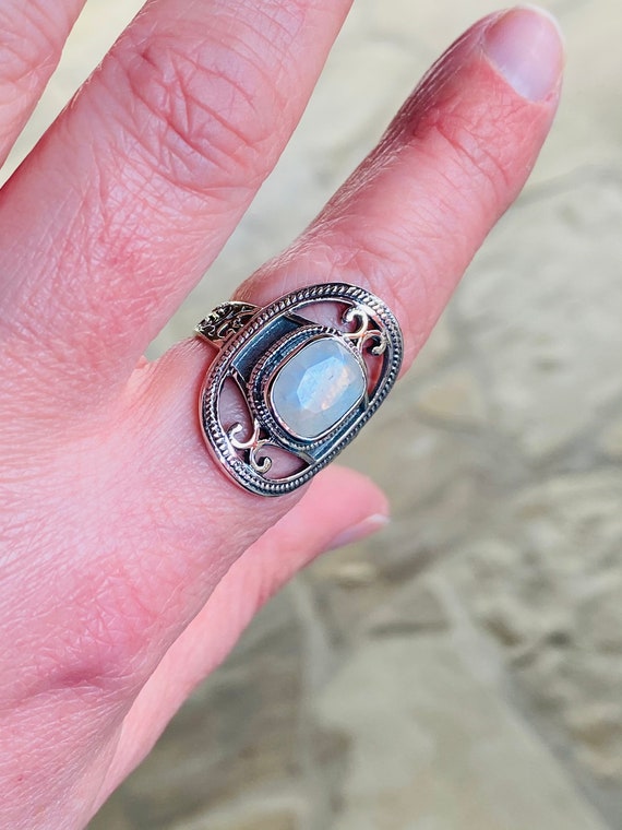 ♥レインボームーンストーンリング　#9 MARIHA(マリハ) Signature Collection リング ラウンド S (レインボー