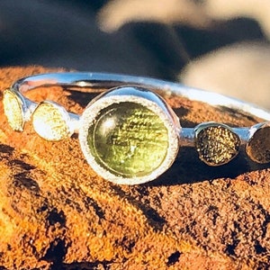 Green, Tourmaline, Ring, In Sterling Silver