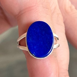 Lapis Lazuli, Ring, Size 7, In Sterling Silver