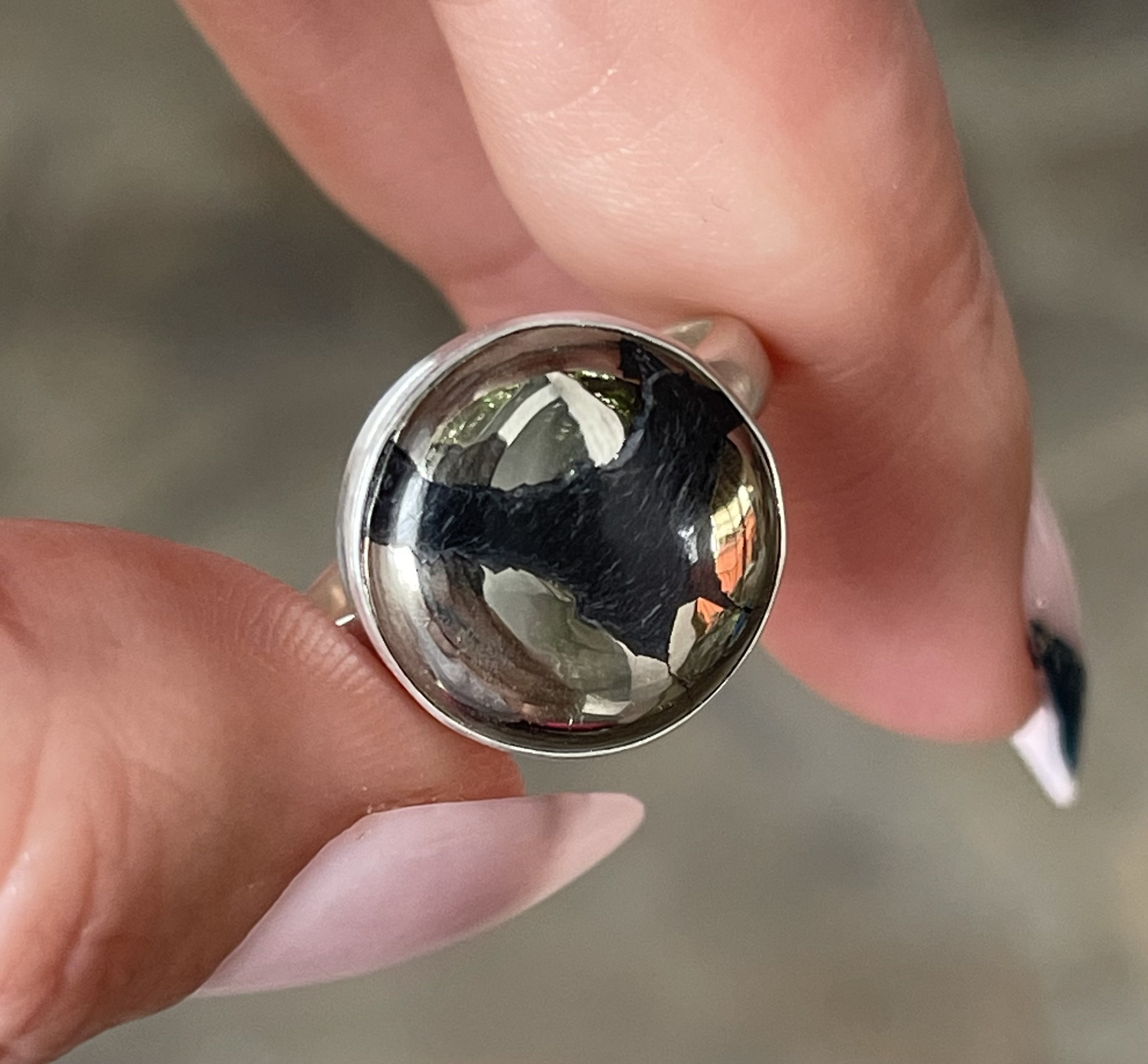 Pyrite, Ring, Size 10.25, in 925 Sterling Silver - Etsy Pyrite, Ring, Size 10.25, in 925 Sterling Silver - Etsy