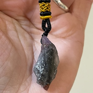 Auralite 23 Pendant Necklace, Natural, Rough Auralite 23 Crystal Pendant