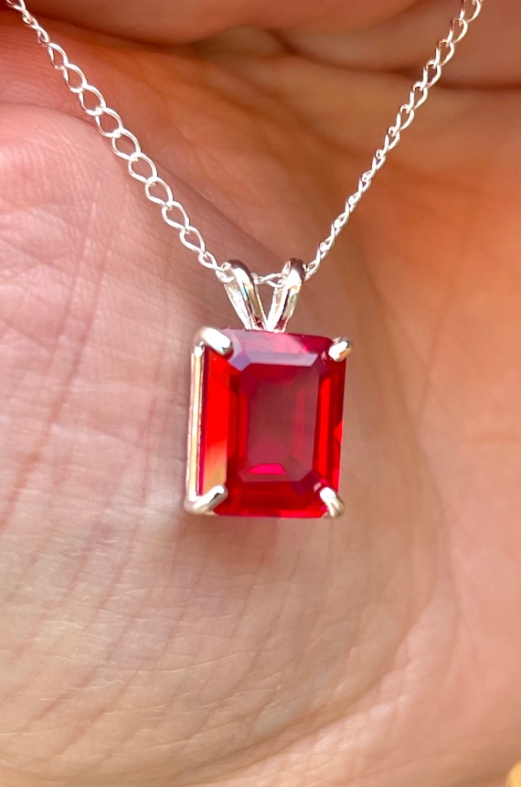 Ciondolo In Argento Con Rubino Del Madagascar-4203TS | Gioielli - Foto 12