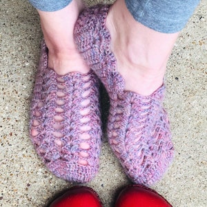 Crochet Hand Knitted House Slippers Shoes
