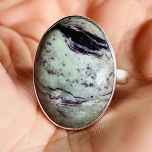 Kammererite, Ring, Size 10, In Sterling Silver