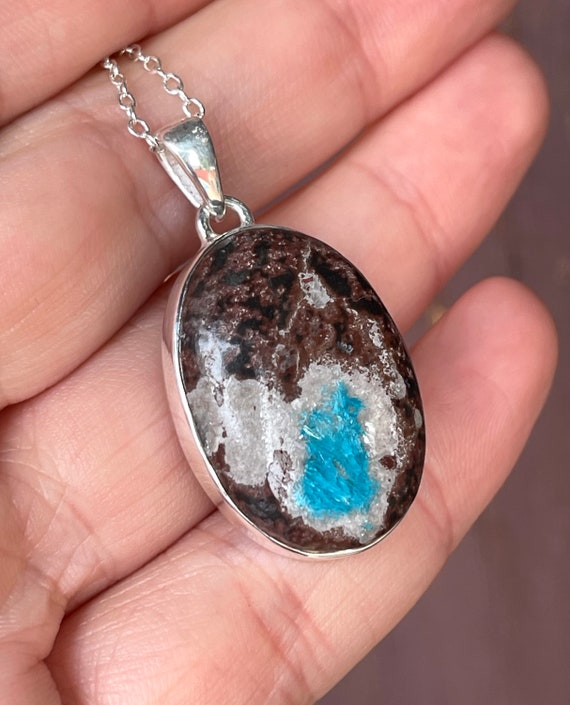 Cavansite necklace Clearance