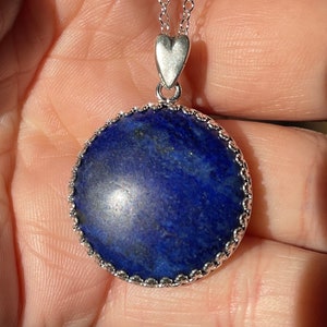 Lapis Lazuli, Pendant, Necklace, In Sterling Silver