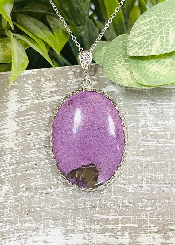 Sterling Silver Purpurite Necklace Sterling Silver Purpurite Necklace