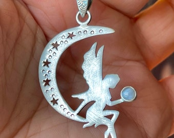 Blue, Lace, Agate, Pendant, Necklace, In Sterling Silver