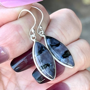 Mystic, Merlinite, Earrings, In Sterling Silver