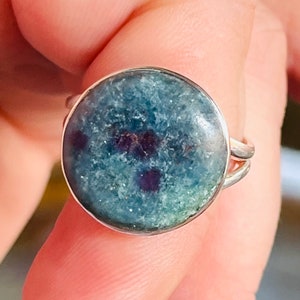 Ruby, Kyanite, Ring, In Sterling Silver, Size 8.5