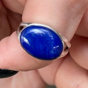 Lapis Lazuli, Ring, Size 6, In Sterling Silver