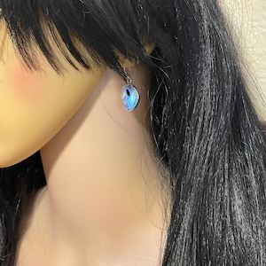 Moonstone, Drop, Earrings, In Sterling Silver