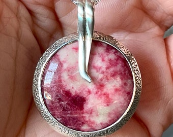Rosa, Tulite, Ciondolo, Collana, Gioielli, In Argento Sterling