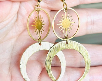 Pendientes, Pendientes celestiales, Pendientes de latón