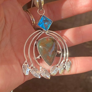 Topaz, Bloodstone Pendant Necklace, Bloodstone Necklace