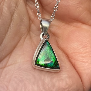 Ammolite, Pendant, Necklace, In Sterling Silver