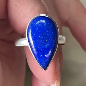 Lapis Lazuli, Ring, Size 10, In Sterling Silver