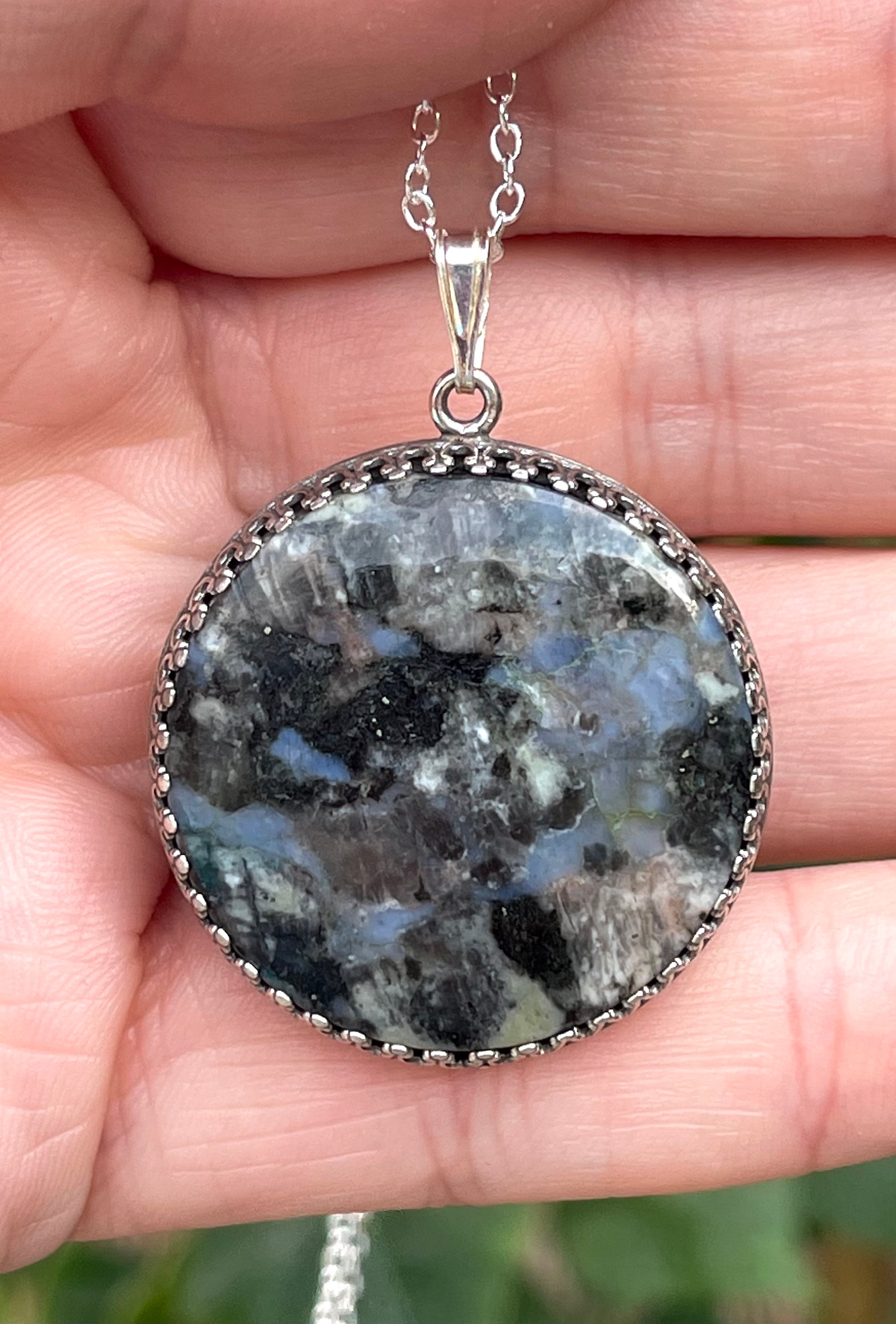 Que Sera, Pendant, Necklace, in Oxidized, Sterling Silver - Etsy