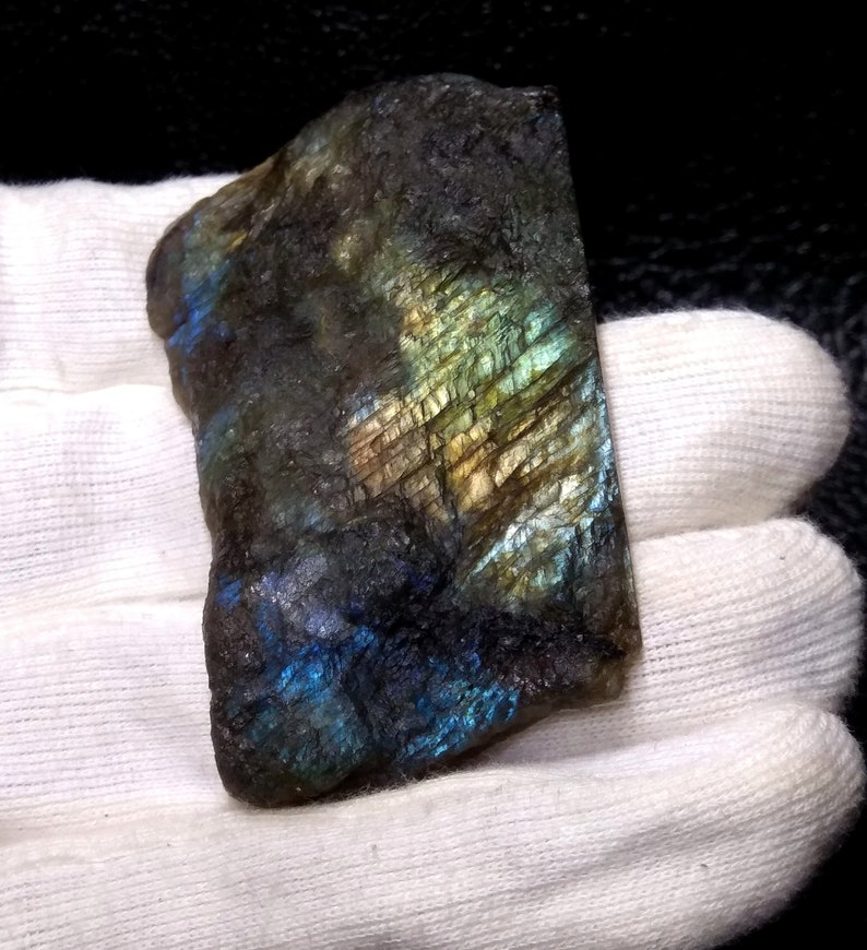 169.85 Cts Labradorite Raw Stone,Labradorite Slab Polished Rough Gemstone,Cutting Labradorite Rough,Flashy Labradorite,57x28x9 MM,S#1028