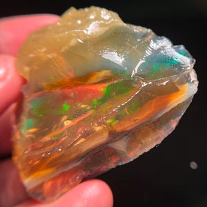 Raw Ethiopian Welo Opal: 172 Cts AAA Crystal Gemstone