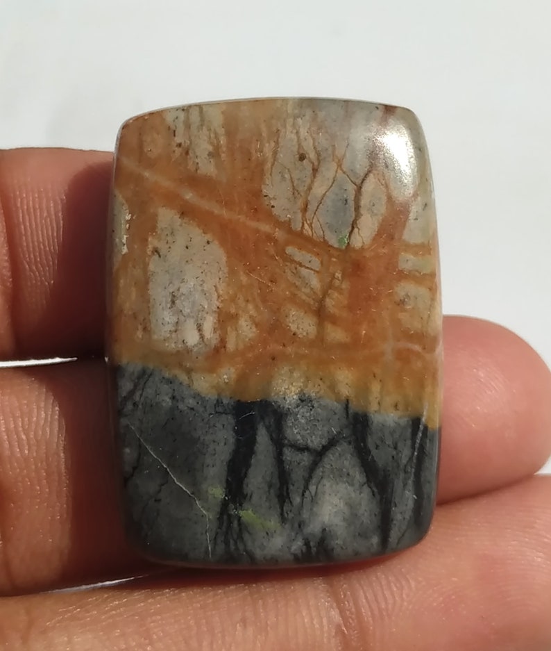 Picasso Jasper Cabochon,Natural Picasso Jasper Gemstonen,Picasso Jasper Palmstone,Picasso Jasper Worry Stone,Size 35x25x6 mm,59.75 Cts,S#767