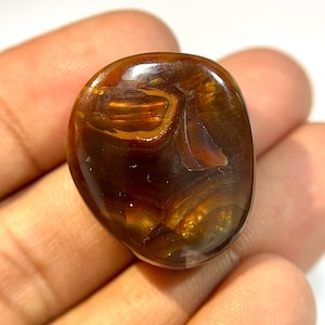 50 Cts Natural Mexican Fire Agate Cabochon Gemma Messicana Fire Agate Fancy Shape Gemma Sfusa Fire Agate Per La Creazione Di Gioielli 25 x 22 mm