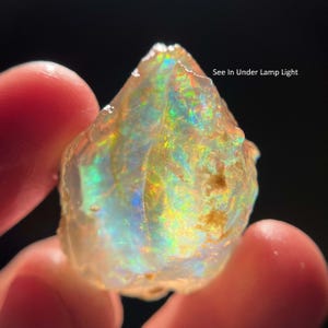 Raw Ethiopian Welo Opal: 58 Cts AAA Fire Opal Crystal