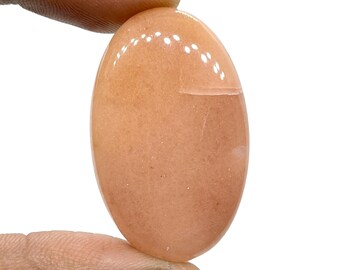 Natural Aventurine Cabochon: AAA Oval Gemstone for Jewelry Making (42.10 Cts)