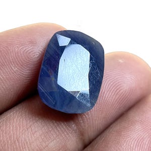 12.50 Ct Natural Blue Sapphire Gemstone AAA Quality Blue Sapphire Faceted Handmade Loose Gemstone Sapphire Baguette Shape For Jewelry Making