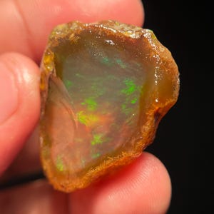 Raw Ethiopian Welo Opal: 78 Cts AAA Fire Opal Crystal
