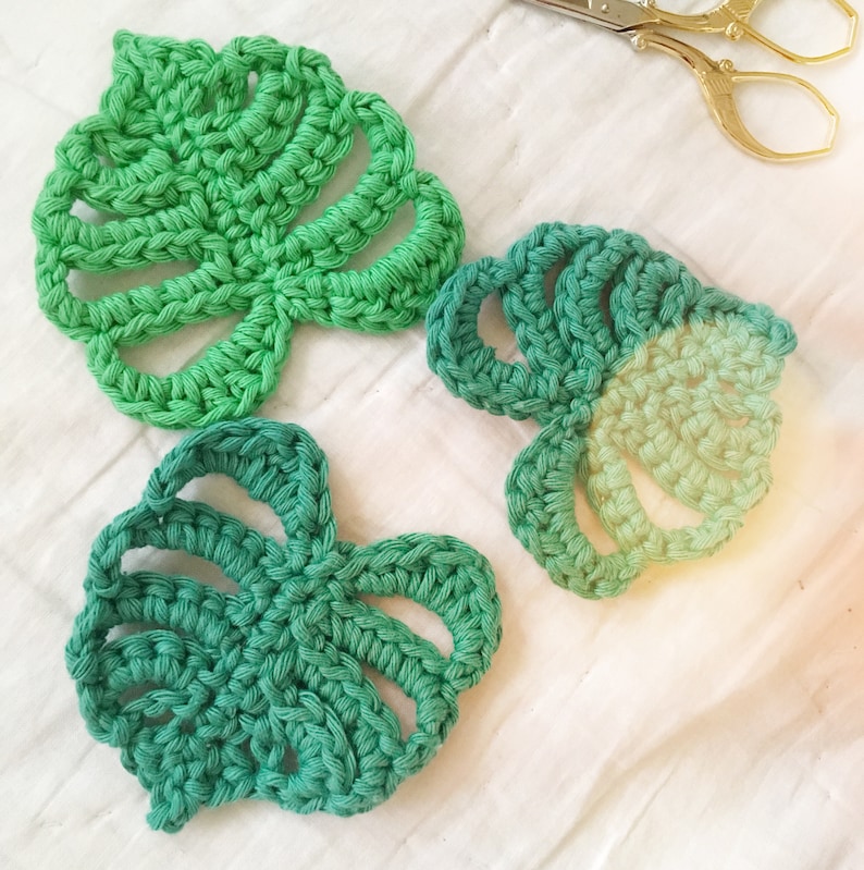 Monstera Leaf Crochet Pattern image 2