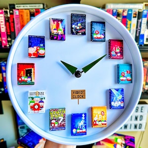 Handmade South Park Clock | First 12 Seasons as Hours | Unique Gift for Cartoon Fans