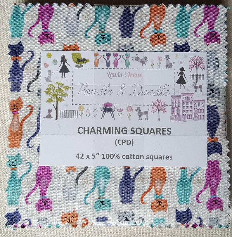 Lewis /& Irene Poodle and Doodle Charm Pack with 42 5 Charms