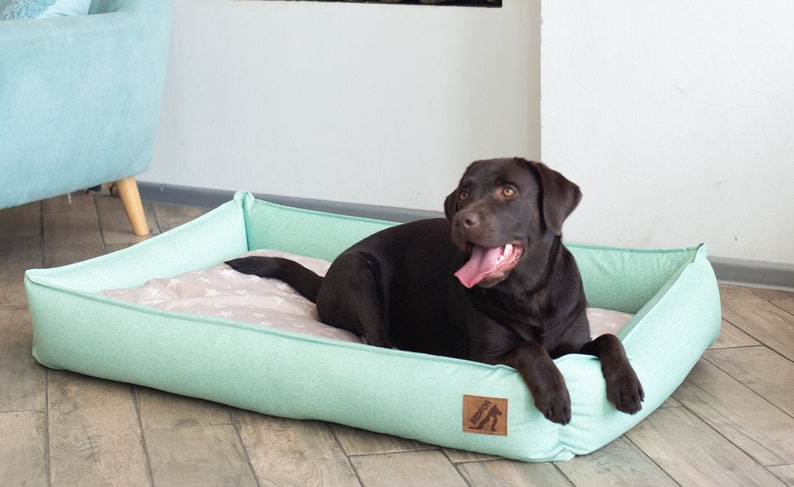 Dog bed with removable washable covers | Etsy