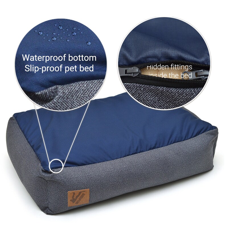 Dog bed with removable washable covers Etsy