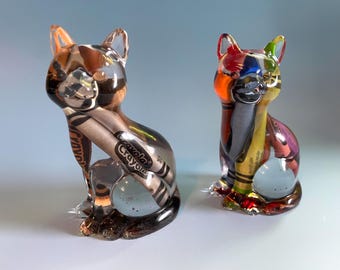 Resin Crayon Cat