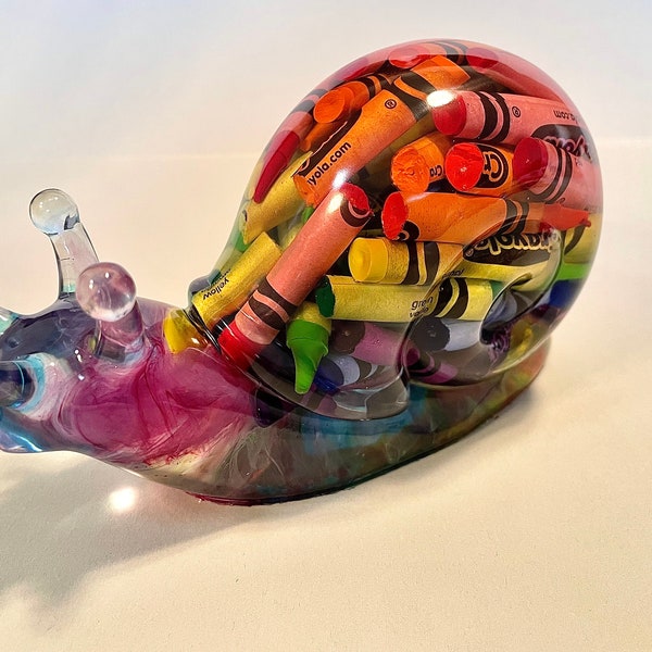 Resin Crayon Snail