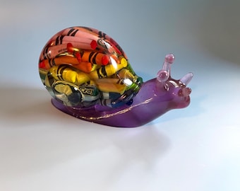 Resin Crayon Snail