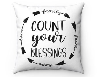 Pillow Faith Love Etsy