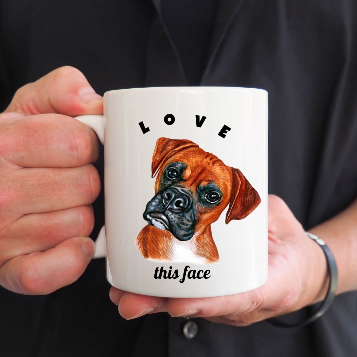 Gift For Dog Lovers Boxer Dog Mug Boxer Dog Gifts Dog Etsy