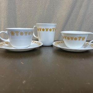 ヴィンテージ　コレールティカップセット Corelle tea set - Etsy 日本