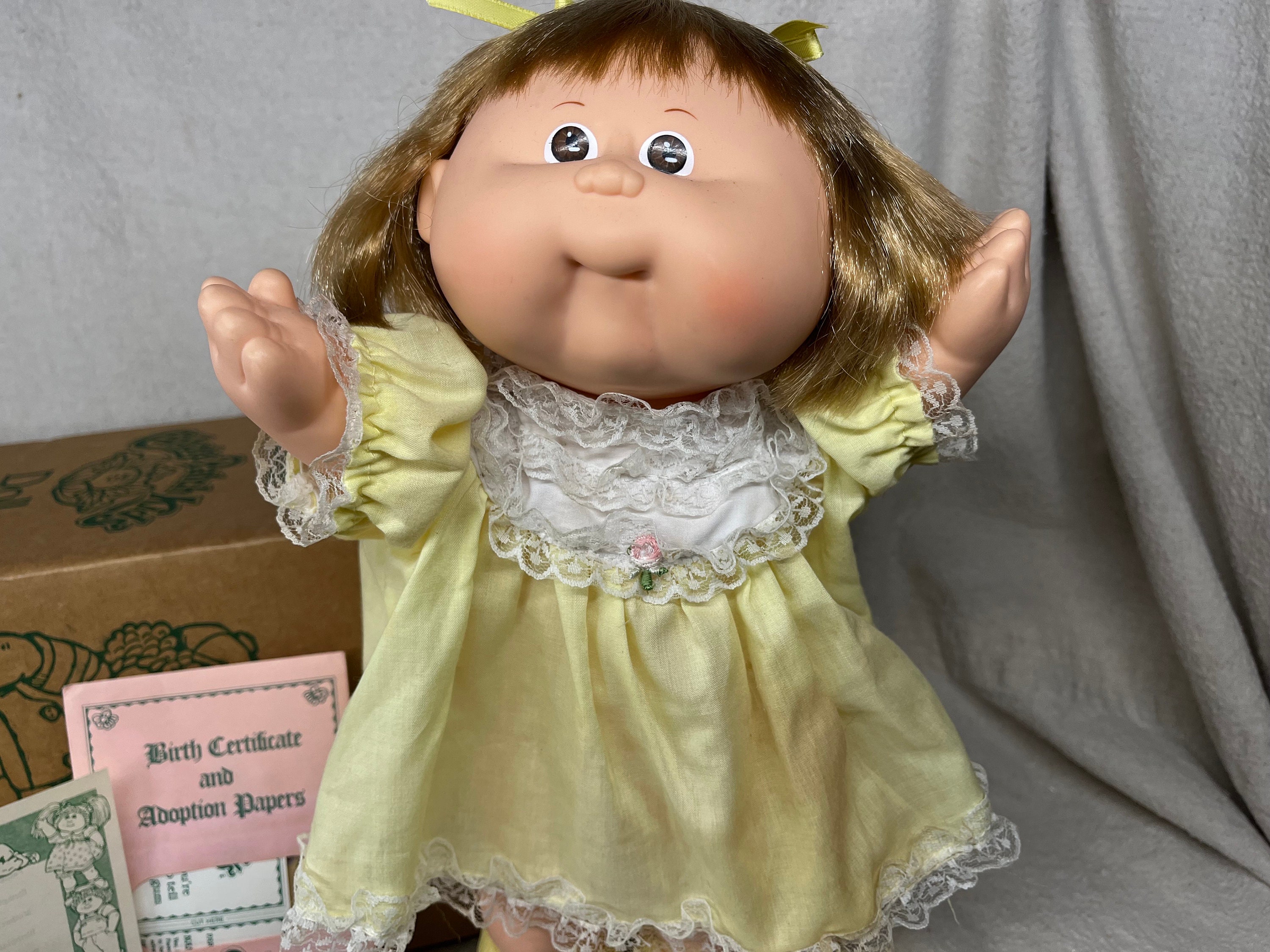 Vintage 1984 Cabbage Patch Doll "tish Ruth" - Coleco, Yellow Dress - Etsy Vintage 1984 Cabbage Patch Doll "tish Ruth" - Coleco, Yellow Dress - Etsy