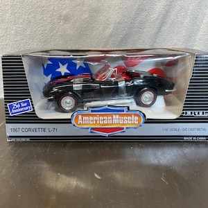 Ertl 1:18 Scale 1967 Chevrolet Corvette L-71 | 25th Anniversary | Die-cast Model Car | Ertl #7445