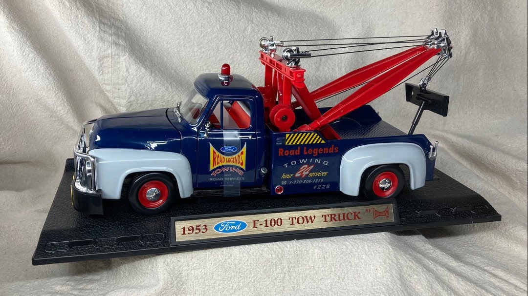 Road Legends 1:18 Scale Deluxe Edition 1953 Ford F-100 Wrecker Road Legends Tow Truck Die-cast Model Car - Etsy Road Legends 1:18 Scale Deluxe Edition 1953 Ford F-100 Wrecker Road Legends Tow Truck Die-cast Model Car - Etsy