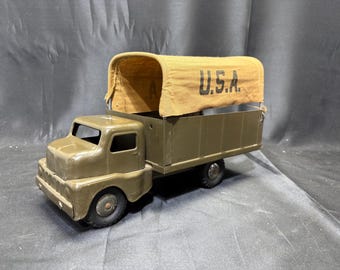 Structo 1960s Pressed Steel Van Line Turbine Semi Truck Tractor